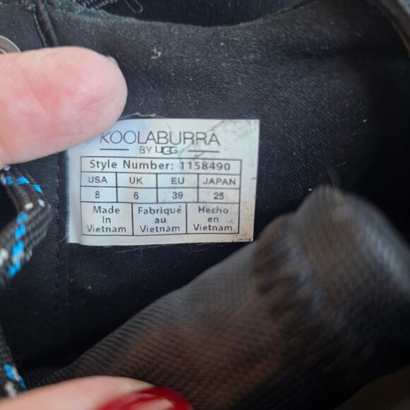 NEW Koolaburra by UGG‎ Women's Jozie Lace Up Comfort Ankle Boots Size 8 Black - Picture 10 of 10